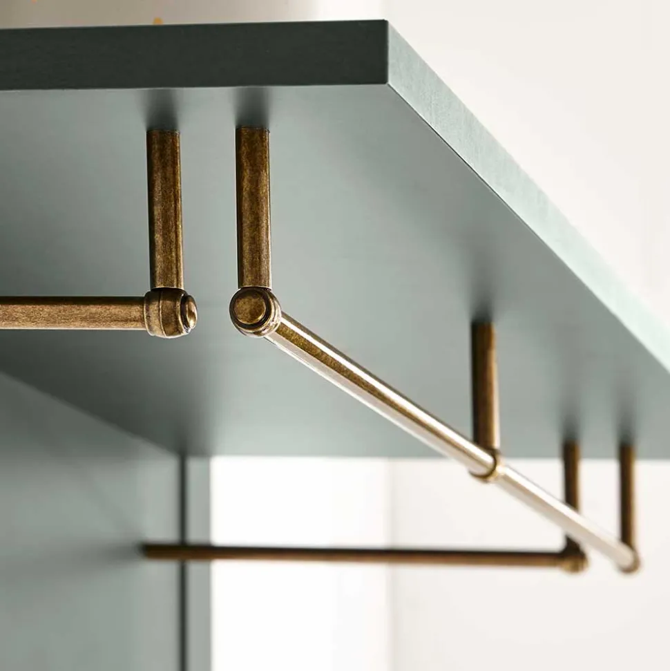 Landhaus Dielenmöbel in Dunkelgrün - Niestov (fünfteilig)