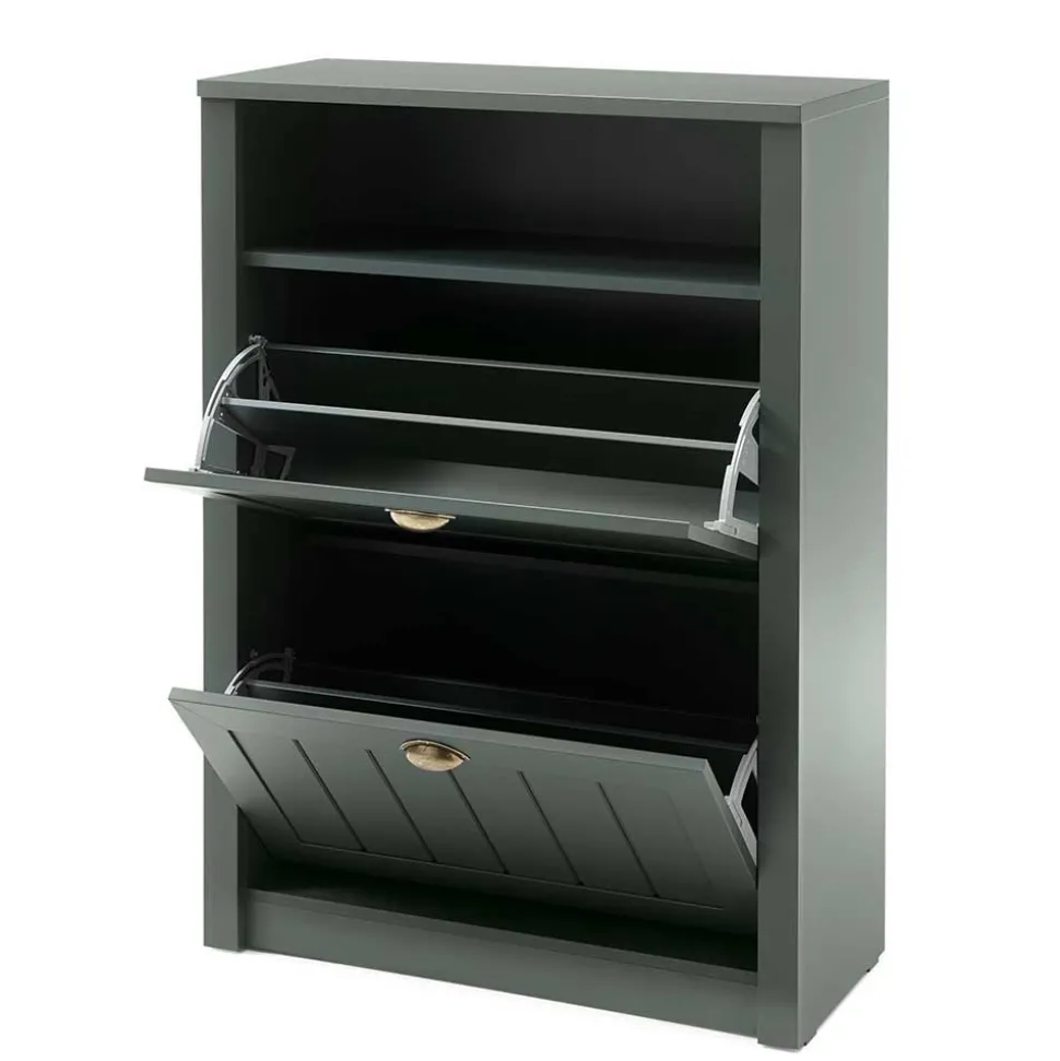 Landhaus Dielenmöbel in Dunkelgrün - Niestov (fünfteilig)