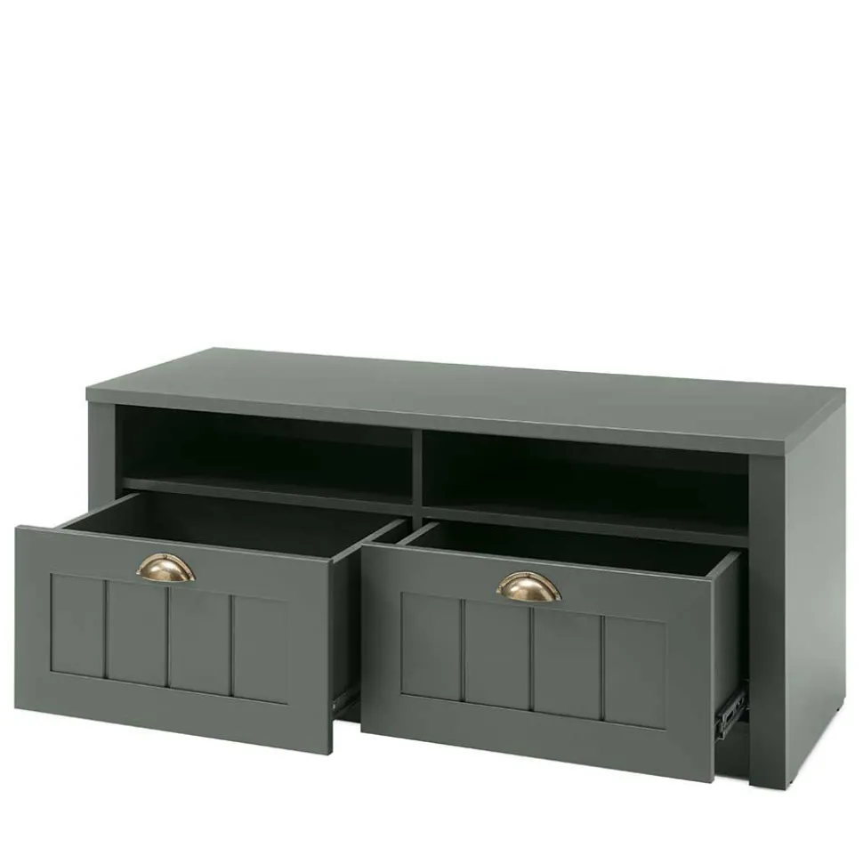 Landhaus Dielenmöbel in Dunkelgrün - Niestov (fünfteilig)