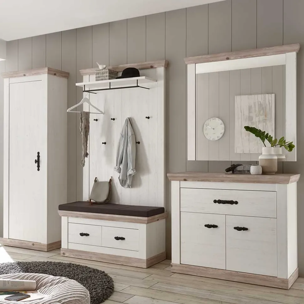 Landhaus Dielenmöbel Kombination - Nedita I (fünfteilig)