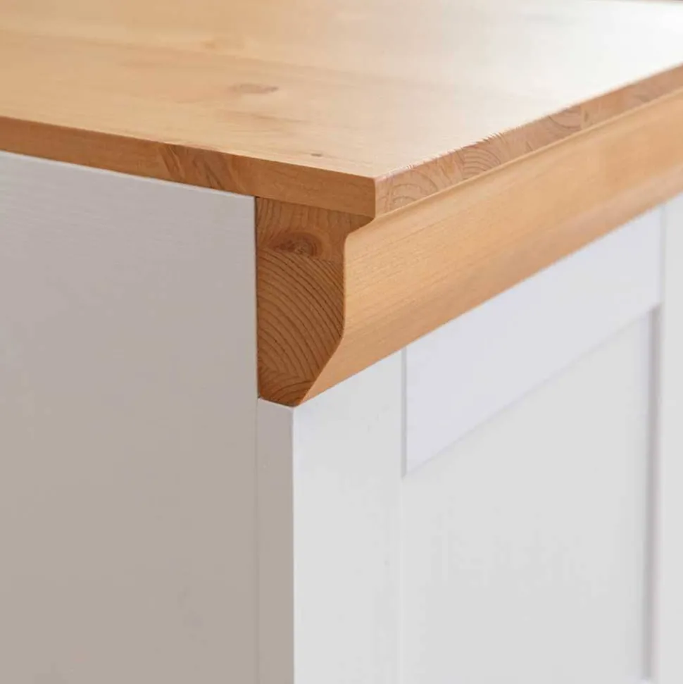 Landhaus Dielenmöbel Set aus Kiefer - Saluts (vierteilig)