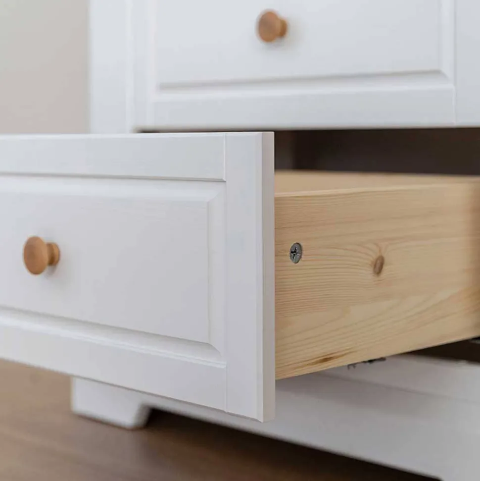 Landhaus Dielenmöbel Set aus Kiefer - Saluts (vierteilig)