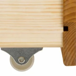 Landhaus Doppelbett Set in Kiefer - Vocoja (dreiteilig)