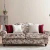 Landhaus Dreisitzer Sofa mit Blumen - Baonga