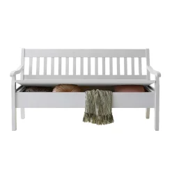 Landhaus Esszimmerbank Zanaris in Weiß