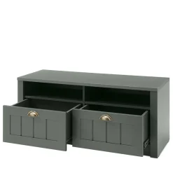 Landhaus Flur Bank in Dunkelgrün - Niestov