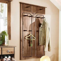 Landhaus Flureinrichtung in Dunkelbraun - Yemisa (vierteilig)