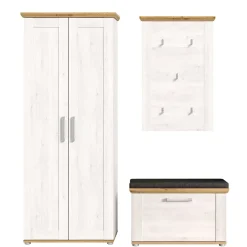 Landhaus Flureinrichtung Set - Tocella (dreiteilig)