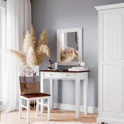 Landhaus Frisiertisch mit einer Schublade - Manipur