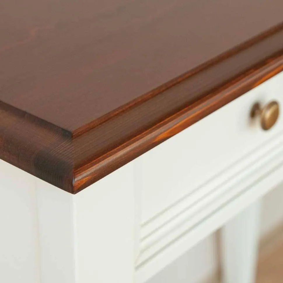 Landhaus Frisiertisch mit einer Schublade - Manipur