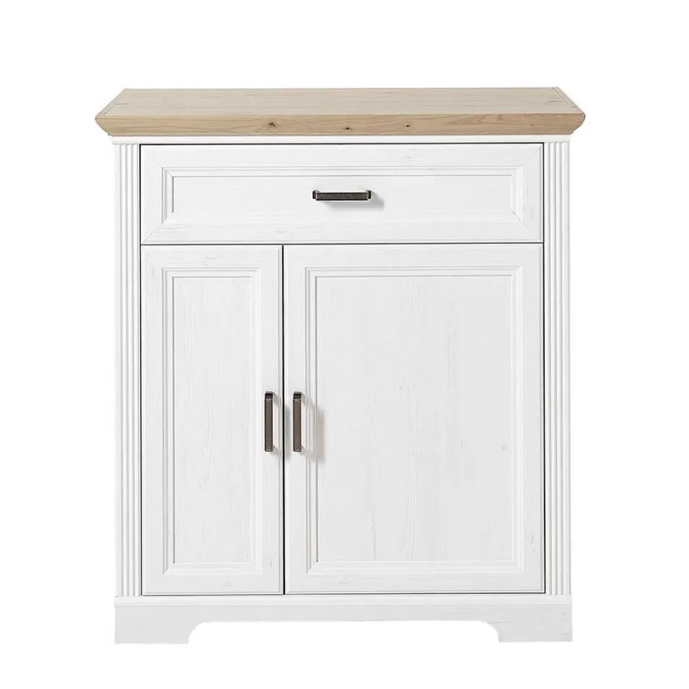 Landhaus Garderoben Set in Weiß - Nurelcas (fünfteilig)