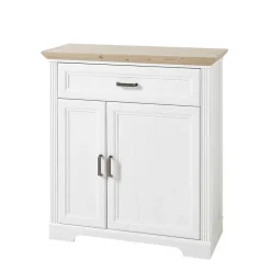 Landhaus Garderoben Set in Weiß - Nurelcas (fünfteilig)