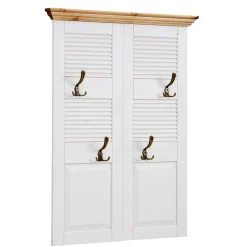 Landhaus Garderobenpaneel in Lamellen Kassetten Optik - Axdonira
