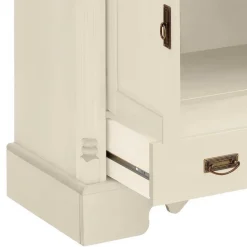 Landhaus Highboard & Regale in Creme - Rospus (dreiteilig)