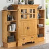 Landhaus Highboard & zwei Regale - Fausanda (dreiteilig)
