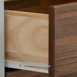 Landhaus Highboard in Holz Braun und Grau - Veproma