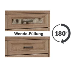 Landhaus Highboard mit LED Beleuchtung - Barack