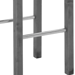 Landhaus Hochtisch und Barhocker Set - Ziamora (dreiteilig)