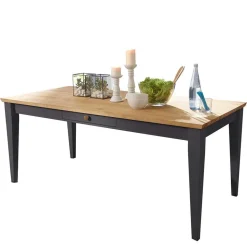 Landhaus Holz Essgruppe in Grau - Ustricia (siebenteilig)