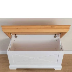 Landhaus Holztruhe aus Kiefer Massivholz - Saluts