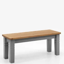 Landhaus Küchenbank in Laugenfarbig & Grau - Malisha