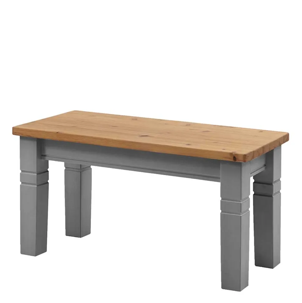 Landhaus Küchenbank in Laugenfarbig & Grau - Malisha