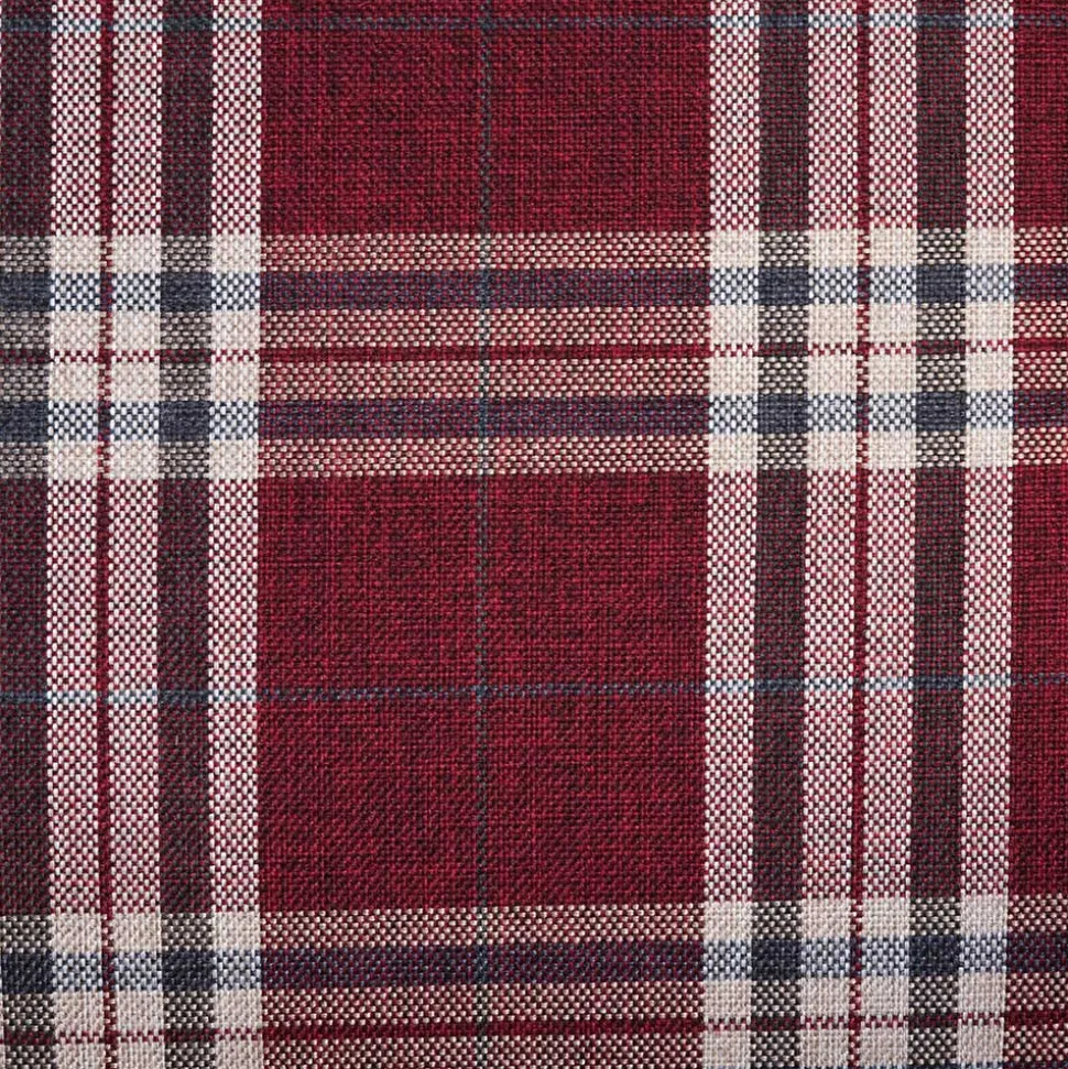 Landhaus Küchensofa in Rot mit Kariert Muster - Matieu