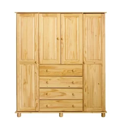 Landhaus Kleiderschrank aus Kiefernholz - Lajuna