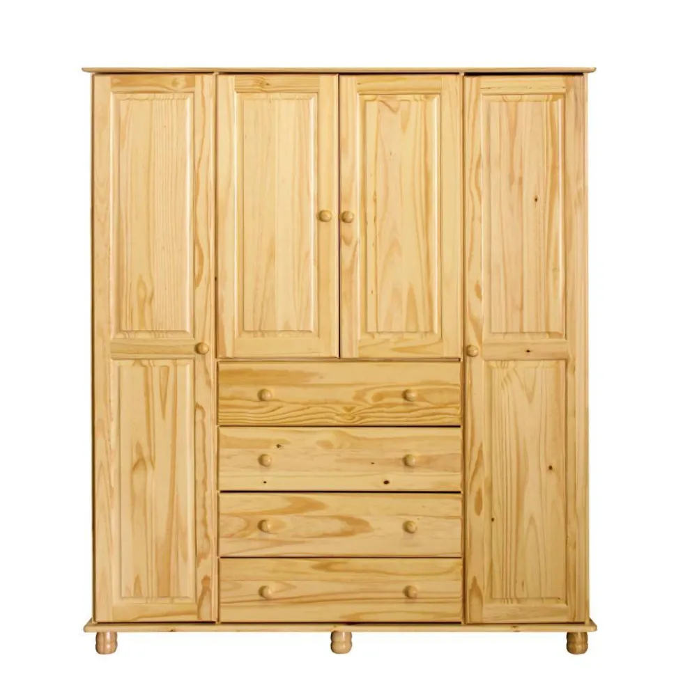 Landhaus Kleiderschrank aus Kiefernholz - Lajuna