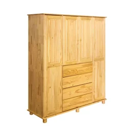 Landhaus Kleiderschrank aus Kiefernholz - Lajuna