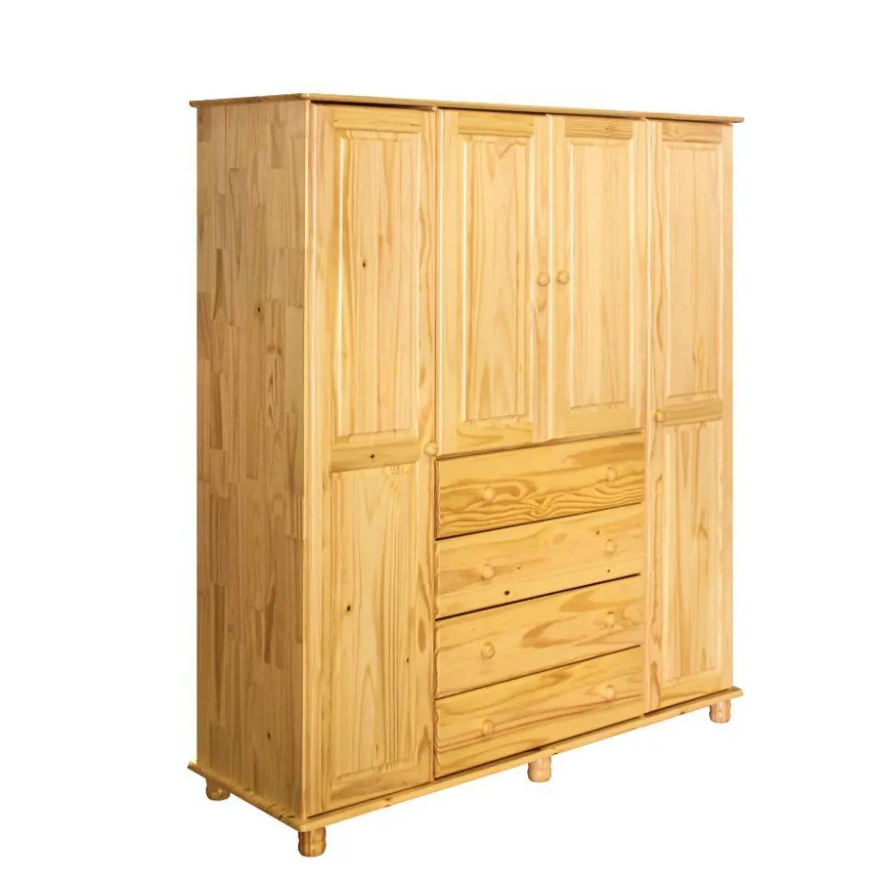 Landhaus Kleiderschrank aus Kiefernholz - Lajuna