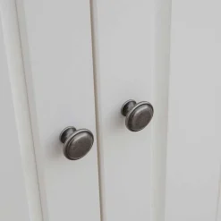 Landhaus Kleiderschrank in Weiß lackiert - Indico