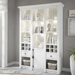 Landhaus Kombiregal in Weiß Touchwood - Chelles