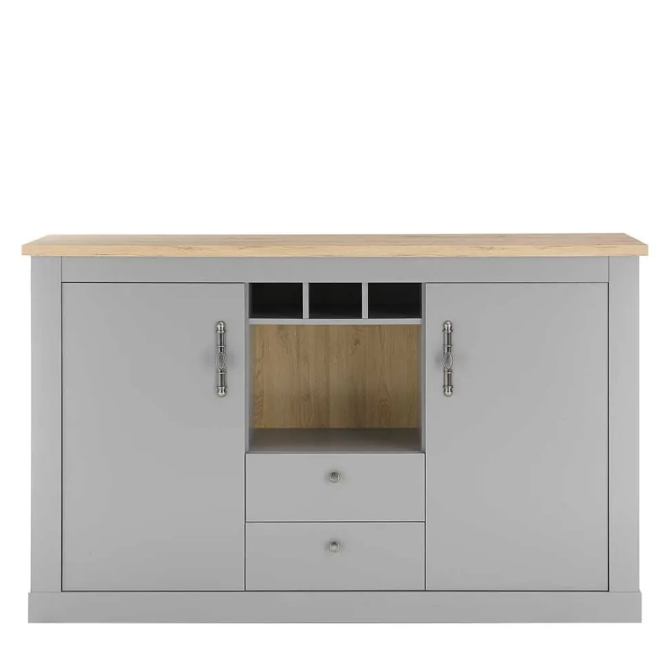 Landhaus Kommode in Lichtgrau - Buleta