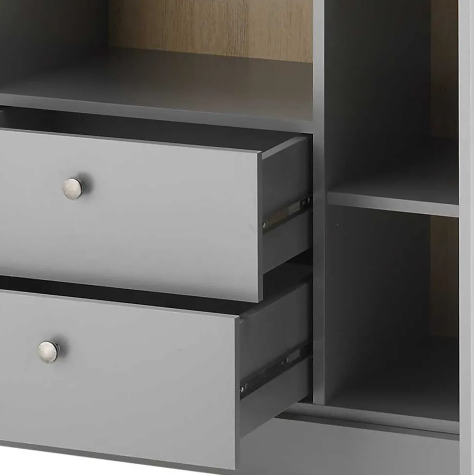 Landhaus Kommode in Lichtgrau - Buleta