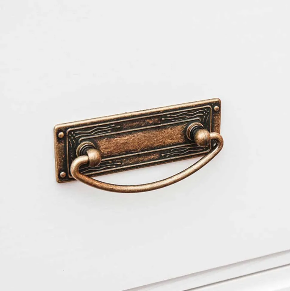 Landhaus Kommode in Weiß und Kiefer - Varicano