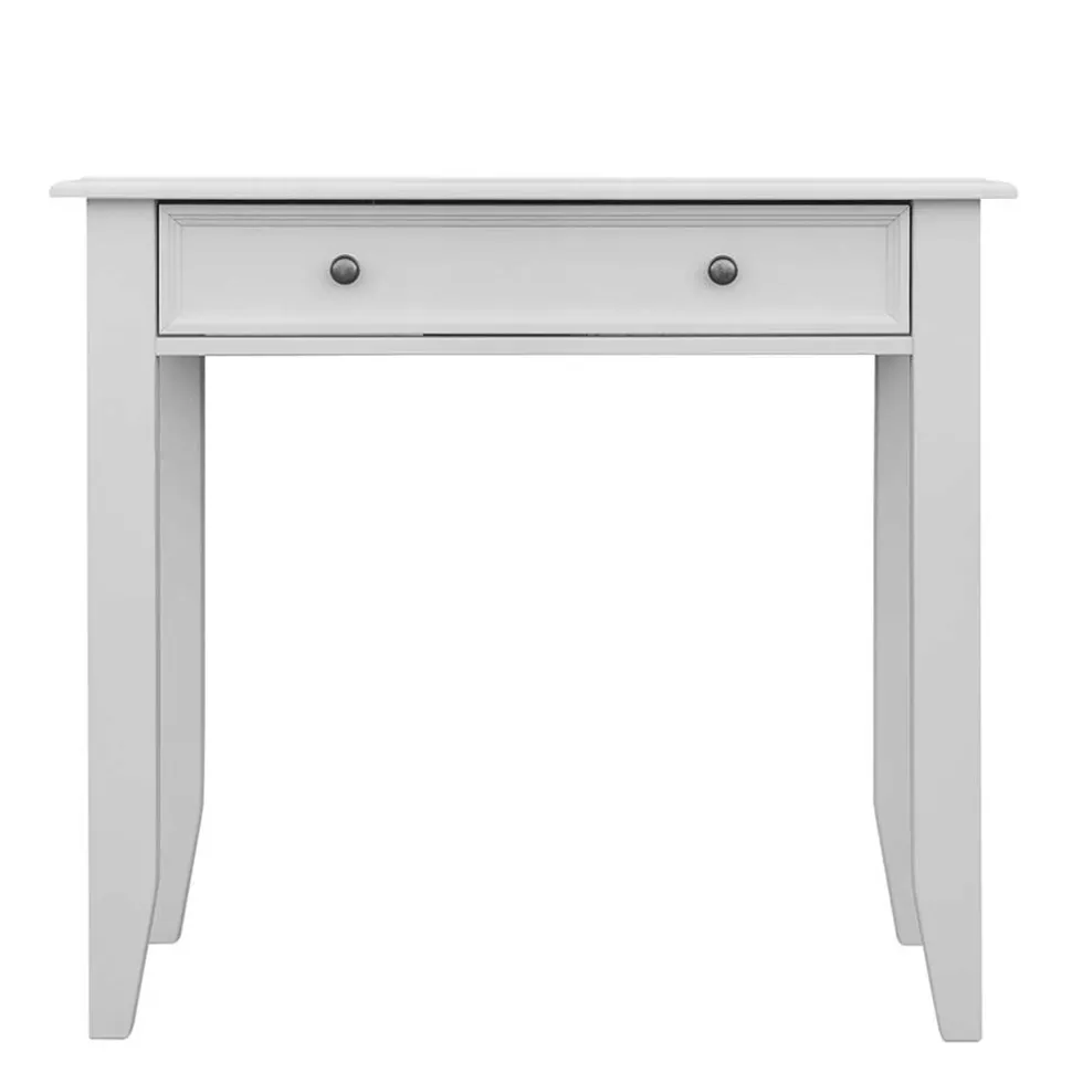 Landhaus Konsolentisch mit Schublade in Weiß - Indico