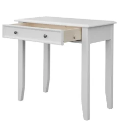 Landhaus Konsolentisch mit Schublade in Weiß - Indico