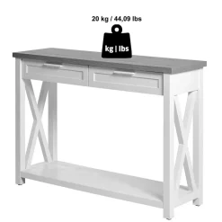 Landhaus Konsolentisch zweifarbig - Ristina