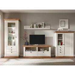 Landhaus Möbel Kombination für Wohnzimmer - Diatara (vierteilig)