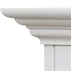 Landhaus Nachtkommode in Weiß lackiert - Indico