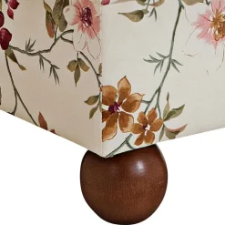 Landhaus Ohrensessel mit Blumen Stoff - Diazaja