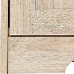 Landhaus Optik Highboard mit 2 Glastüren - Rienva