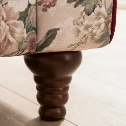 Landhaus Polstersessel mit Vintage Blumen Flair - Baonga