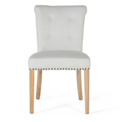 Landhaus Polsterstühle in Beige - Milwana (2er Set)