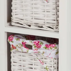 Landhaus Regal mit drei Körben - Migorys