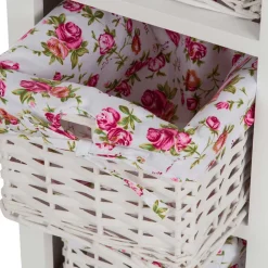 Landhaus Regal mit drei Körben - Migorys