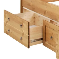 Landhaus Schlafzimmer mit Stauraumbett - Imressa (vierteilig)