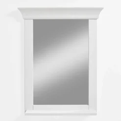 Landhaus Schminktisch Set in Weiß - Satumare (dreiteilig)