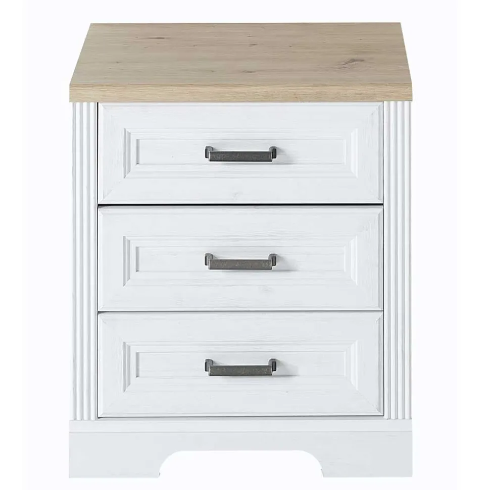 Landhaus Schreibtisch & Rollcontainer - Mehady (zweiteilig)